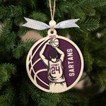 Personalized Wooden Basketball Player Christmas Ornament with Name and Number Christmas Gift for Basketball Players