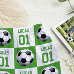 Personalisierte Sport-Muster Multi-Color Pyjama Set mit Namen und Nummer Weihnachten Geburtstag Geschenk für Sportliebhaber Familien Kinder