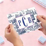 Pegatinas de cartas de mahjong personalizadas con monograma y protector Regalo de noche de juegos de mahjong para aficionados al mahjong