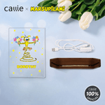 Personalisierte Langschwanz-Leopard Marsupilami LED-Nachtlicht mit Namen und hölzerne Basis Home Decor Weihnachtsgeschenk für Kinder | Callie × Marsupilami®