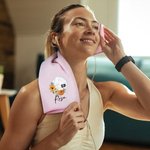 Toalla personalizada de 100% algodón con flor de nacimiento y nombre de voleibol regalo de cumpleaños para amantes del voleibol