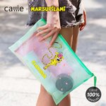 Personalized Long-Tailed Marsupilami Mesh Zipper Transparent Handbag with Name Birthday Gift for Women Kids | Callie × Marsupilami®