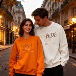 Personalized Sweet Potato Kind of Rude Potato Sweatshirt Hoodie with Name Autumn Winter Gift for Couple Friends