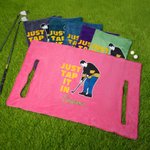 Personalised Just Tap It in Golf Cart Seat Cover with Embroidery Name Club Team Birthday Gift for Golf Player Lover