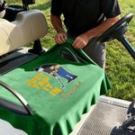 Personalised Just Tap It in Golf Cart Seat Cover with Embroidery Name Club Team Birthday Gift for Golf Player Lover
