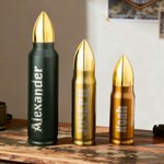 Bottiglia thermos personalizzata con nome Accademia di Polizia Regalo di pensionamento per la polizia militare