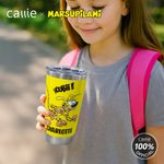 Personalisierte niedlichen langen Schwanz Marsupilami 20 oz Becher mit Namen und Strohhalm Geburtstag Weihnachten Geschenk für Kinder | Callie × Marsupilami®