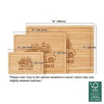 Personalized Christmas-Themed FSC Bamboo Charcuterie Cutting Board with Engraved Text and Juice Groove Housewarming Christmas Gift for Family