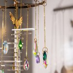 Personalized Photo Rainbow Stairs Paw Prints Heart Wings Wind Chime Sun Catcher with Text Memorial Sympathy Pet Loss Gift for Pet Owners