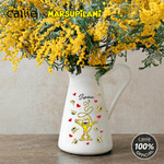 Personalized Yellow-Spotted Leopard Marsupilami Ceramic Vase with Name Home Decor Christmas Birthday Gift for Family Friends | Callie × Marsupilami®