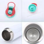 Personalised Cute Cartoon Design Word Cloud 12 oz Insulated Water Bottle with Name Daily Use Birthday Christmas Gift for Kids Toddlers