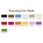 Personalized Colorful Embroidered Floral Soft Warm Tassel Scarf with Name Anniversary Birthday Gift for Women