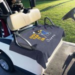 Personalised Just Tap It in Golf Cart Seat Cover with Embroidery Name Club Team Birthday Gift for Golf Player Lover