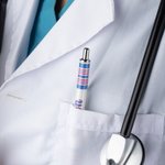 Personalized NICU Baby Blanket Design Glitter Retractable Ballpoint Pen with Text Birthday Appreciation Gift for Nurse Doctor