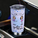 Personalized Clip Art Photos Me & My Besties 20 oz Tumbler with Name Birthday Anniversary Christmas Gift for Besties Travel Tumblers