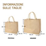 Borsa tote in juta personalizzata con personaggio in stile cartone animato e fiore di nascita regalo ideale di compleanno e feste per donne
