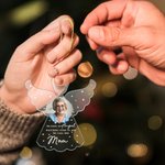 Personalized We Have A Angel Watching Over Us Acrylic Ornament with Photo and Nickname Christmas Tree Decor Memorial Gift for Loss of Loved One