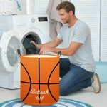 Cesta de almacenaje impermeable multideporte personalizada con asa Nombre y número Regalo de inauguración de la casa para los amantes del deporte en familia