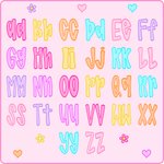 Personalized Flower Heart Bright Colored Letter Magnet Bookmark Clip with Name Birthday Back to School Gift for Bookworms