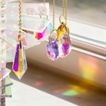 Personalized Photo Rainbow Stairs Paw Prints Heart Wings Wind Chime Sun Catcher with Text Memorial Sympathy Pet Loss Gift for Pet Owners