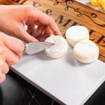 Personalized Engraved Name Kitchen Design Acacia Marble 11 Pcs Cutting Board Coaster Set with Bowl and Spoon Made in USA Housewarming Gift for Family