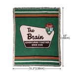 Coperta personalizzata del Parco Nazionale Wilderness Adventure con nappe Anno e nome Attività all'aperto Regalo da campeggio per gli amanti della natura