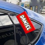 Personligt namn Vattentät bilmärke Bilinredning Ny bil Present till familj vänner bilägare