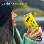 Personalisierte niedlichen langen Schwanz Marsupilami 20 oz Becher mit Namen und Strohhalm Geburtstag Weihnachten Geschenk für Kinder | Callie × Marsupilami®