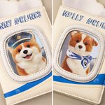 Personalised Pet Photo PU Leather Passport Holder with Name Text and Card Slots Travel Business Essential Birthday Gift for Pet Lover Traveler