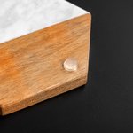 Personalized Engraved Name Kitchen Design Acacia Marble 11 Pcs Cutting Board Coaster Set with Bowl and Spoon Made in USA Housewarming Gift for Family