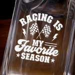 Personalized Racing Whiskey Decanter Glass Box with Engraved Text Birthday Anniversary Gift for Liquor Lovers