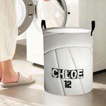 Cesta de almacenaje impermeable multideporte personalizada con asa Nombre y número Regalo de inauguración de la casa para los amantes del deporte en familia