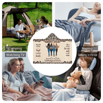 Personalized Leopard Print Cartoon Character Soft Hooded Blanket with Name Home Decor Birthday Christmas Gift for Best Friends Besties