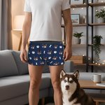 Personalised Paw Bone 3D Cartoon Pet Face Photo Men's Underwear Boxer Brief Valentine's Day Anniversary Birthday Gift for Husband Boyfriend