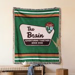 Coperta personalizzata del Parco Nazionale Wilderness Adventure con nappe Anno e nome Attività all'aperto Regalo da campeggio per gli amanti della natura