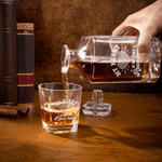 Personalized Racing Whiskey Decanter Glass Box with Engraved Text Birthday Anniversary Gift for Liquor Lovers