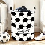 Cesta de almacenaje impermeable multideporte personalizada con asa Nombre y número Regalo de inauguración de la casa para los amantes del deporte en familia