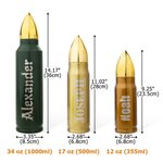 Bottiglia thermos personalizzata con nome Accademia di Polizia Regalo di pensionamento per la polizia militare