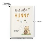 Personalized Classic Winnie the Pooh Sweet Wishes for Our Little Hunny Guestbook with Name and Year Baby Shower Gift for New Parents