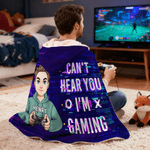Personalised Gamepad Cartoon Character Soft Hooded Blanket with Name Home Decor Daily Use Birthday Gift for Teenagers Friends