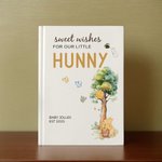 Personalized Classic Winnie the Pooh Sweet Wishes for Our Little Hunny Guestbook with Name and Year Baby Shower Gift for New Parents