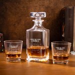 Personalized 2-5 State Maps Whiskey Decanter with Engraved Names Birthday Anniversary Gift for Whiskey Liquor Lover