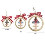 Personalisierte Cheerleader Mädchen rot karierten Bogen hölzerne Ornament mit Namen und Jahr Weihnachten Team Geburtstag Geschenk für Cheerleader