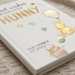 Personalized Classic Winnie the Pooh Sweet Wishes for Our Little Hunny Guestbook with Name and Year Baby Shower Gift for New Parents