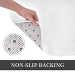 Personalized Leopard Pagoda Chinoiserie Non-Slip Door Mat with Initial Entryway Home Decor Housewarming Gift for Family