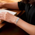 Personalised Bible Verse Bracelet with Engraved Text Dainty Jewellery Birthday Anniversar Gift for Christians Women