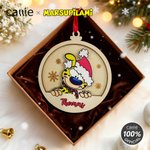 Personalised Christmas Yellow-Spotted Leopard Marsupilami Ornament with Name Tree Decor Christmas Gift for Kids | Callie × Marsupilami®