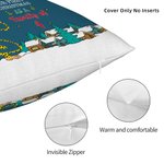 Personalized Santa-Hatted Long Tailed Marsupilami Throw Pillow Cover Home Decor Christmas Gift for Kids | Callie × Marsupilami®