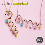 Personalised Long Tailed Marsupilami Shape Necklace with Bubble Letters Anniversary Birthday Gift for Women Girls | Callie × Marsupilami®