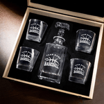 Personalized Basketball Whiskey Decanter Glass Box with Engraved Team Name and Number Birthday Anniversary Gift for Liquor Lovers